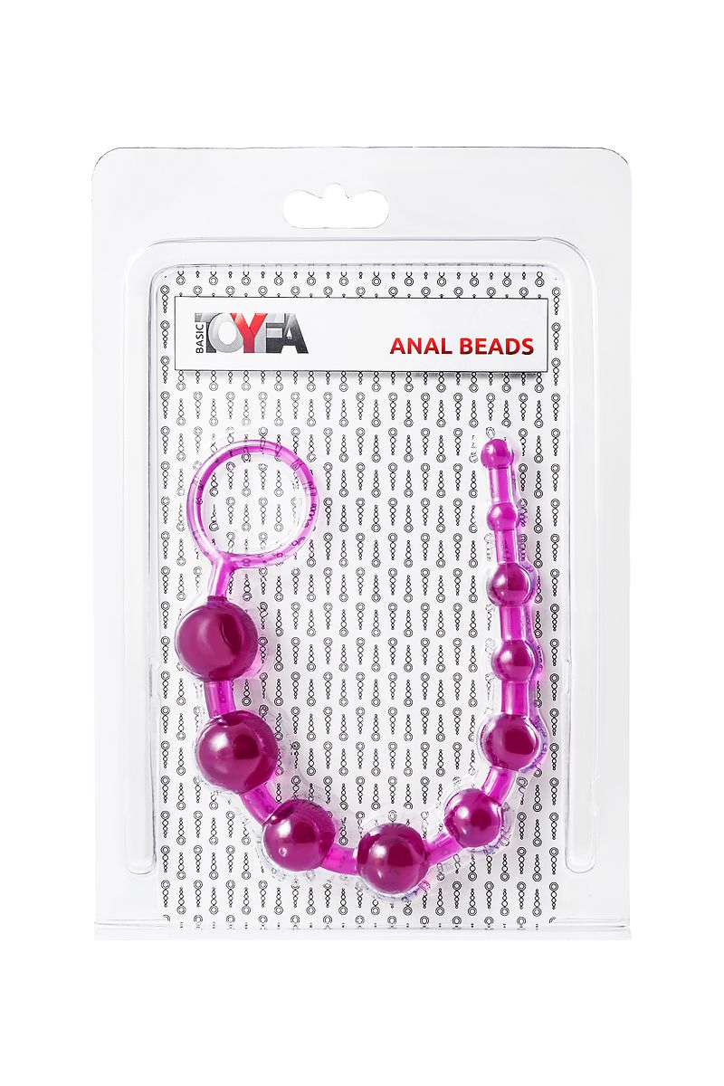 TOYFA Basic Анальная цепочка TOYFA Basic, PVC, фиолетовый, 30 см — купить в Минске Фото TOYFA Basic Анальная цепочка TOYFA Basic, PVC, фиолетовый, 30 см