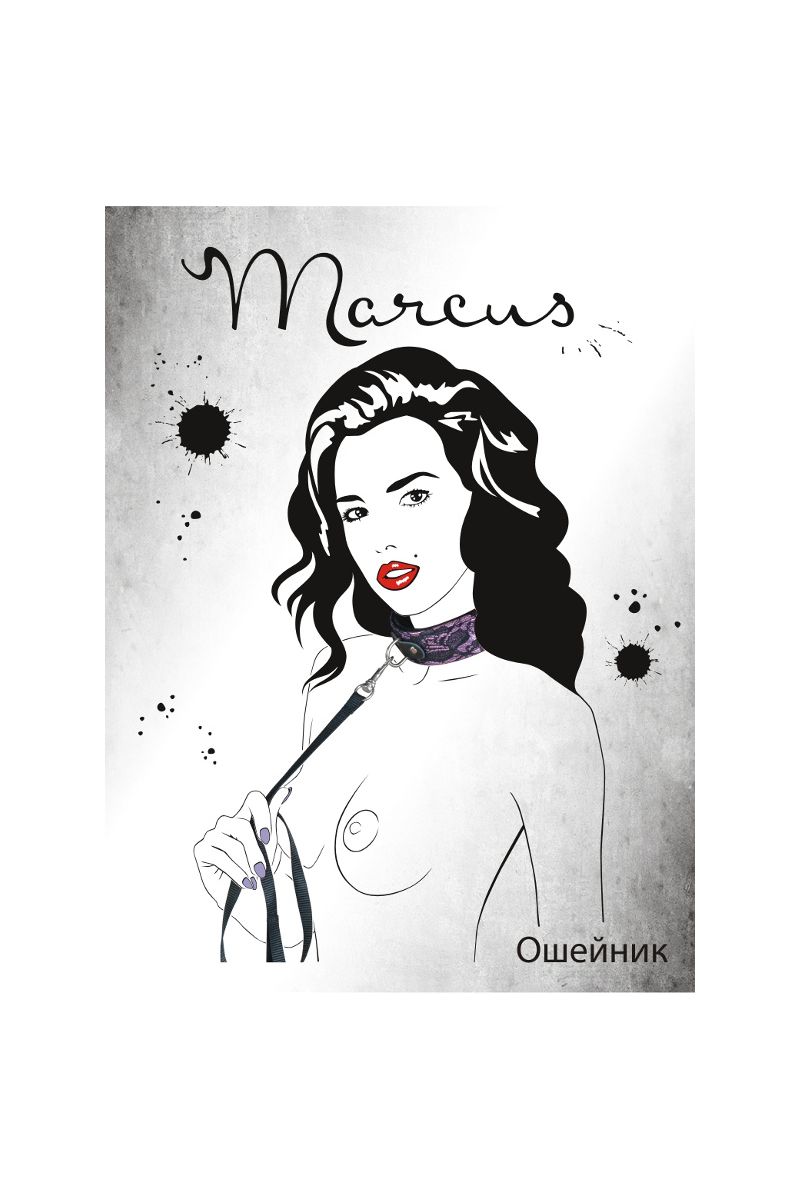 Изображение Marcus by TOYFA Кружевной ошейник TOYFA Marcus, розовый, 44,5 см