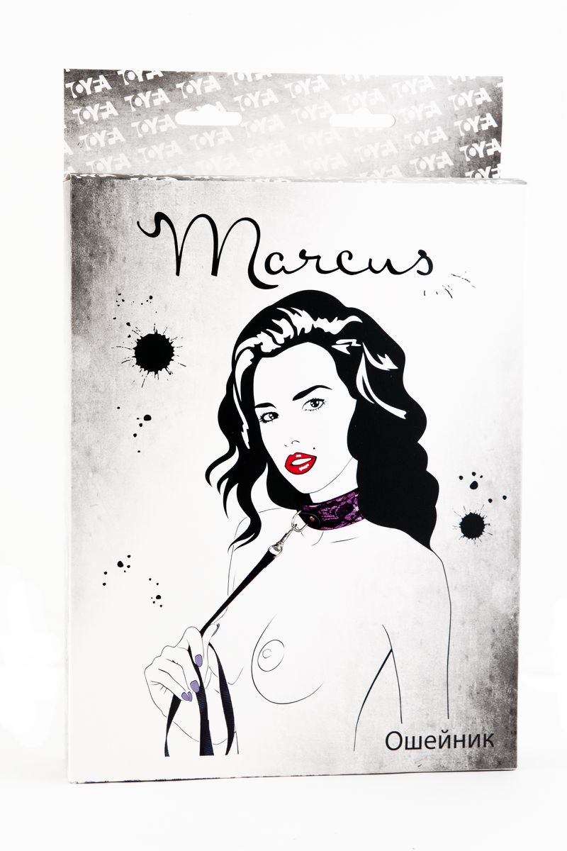 Изображение Marcus by TOYFA Кружевной ошейник TOYFA Marcus, розовый, 44,5 см