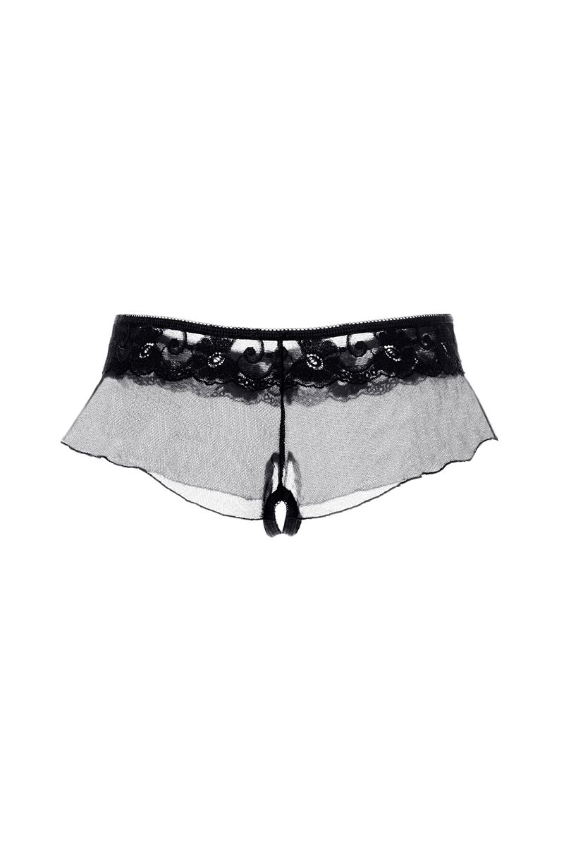 Erolanta Lingerie Эротические трусики-юбочка Erolanta Julia черные (42-44) в пакете