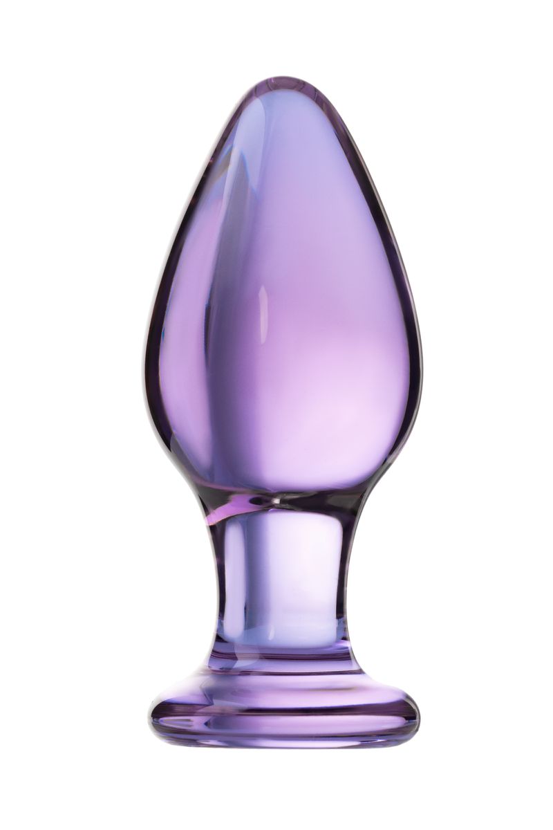Изображение Sexus Glass Анальная втулка Sexus Glass, стекло, фиолетовая, 10 см, Ø 4 см