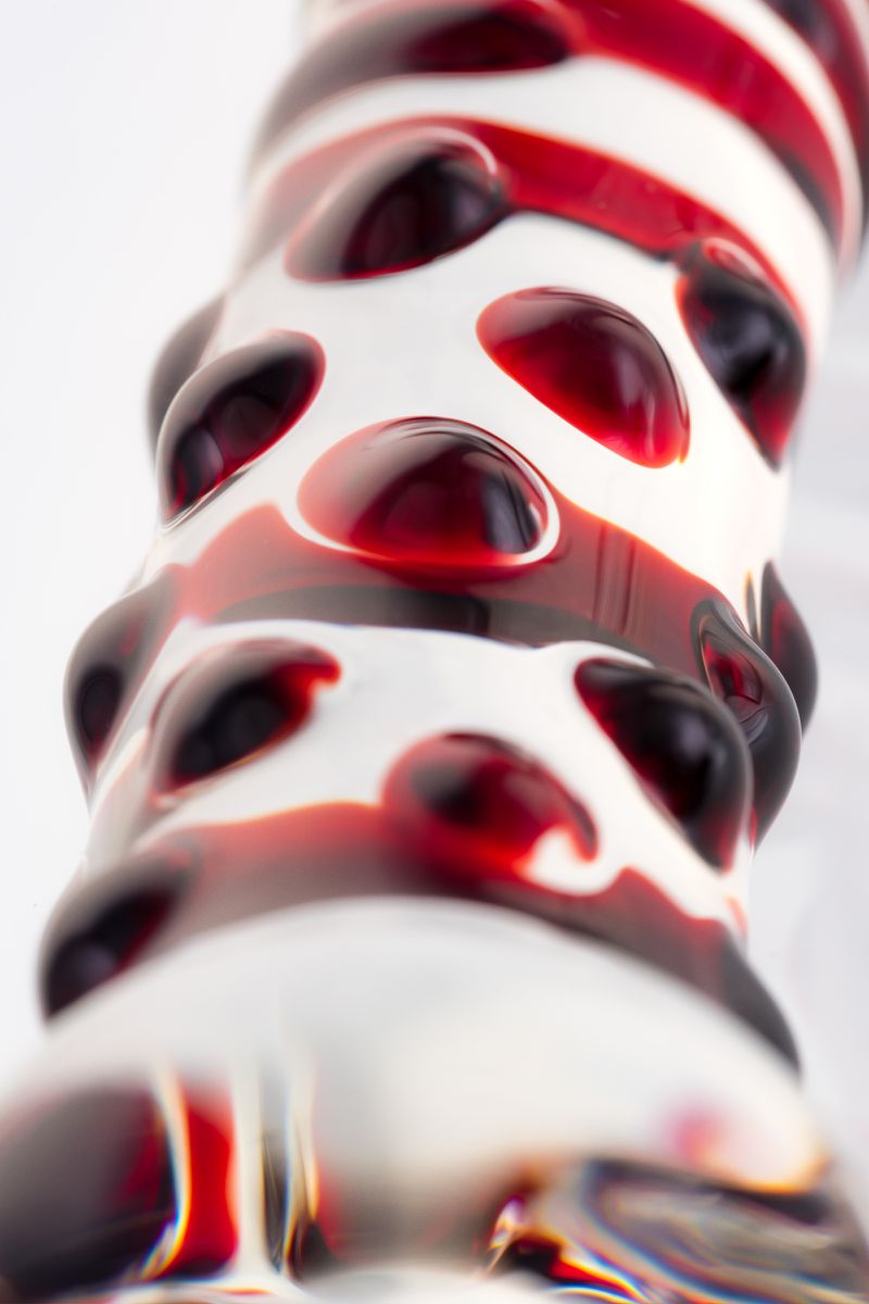 Фото Sexus Glass Двусторонний фаллоимитатор Sexus Glass, стекло, прозрачный, 21 см