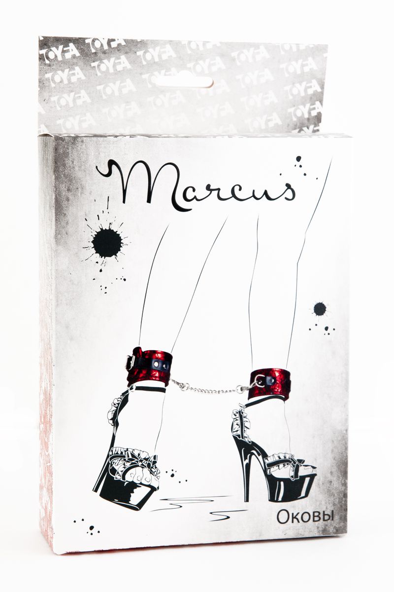 Изображение Marcus by TOYFA Кружевные поножи TOYFA Marcus, красный, 46 см.