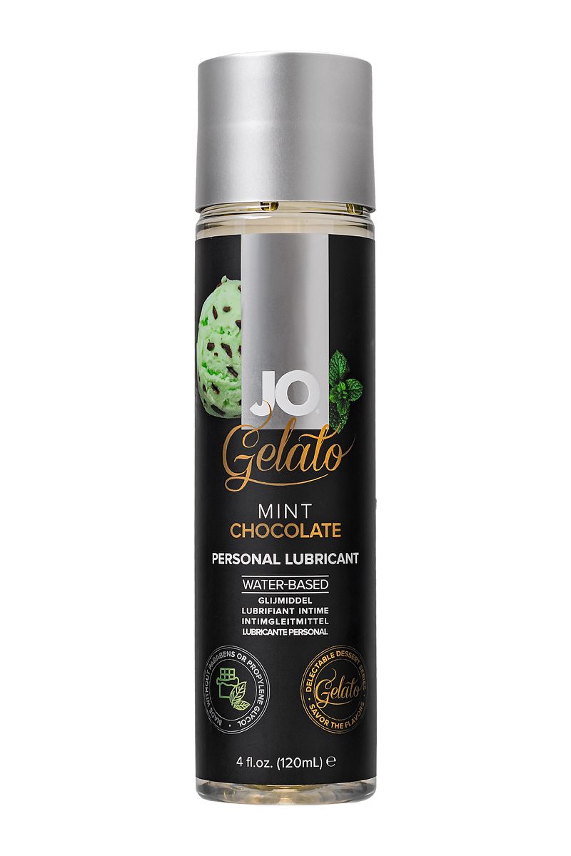 Фото System JO, США Съедобный лубрикант на водной основе JO Gelato Mint Chocolate, со вкусом мятный шоколад, 120 мл