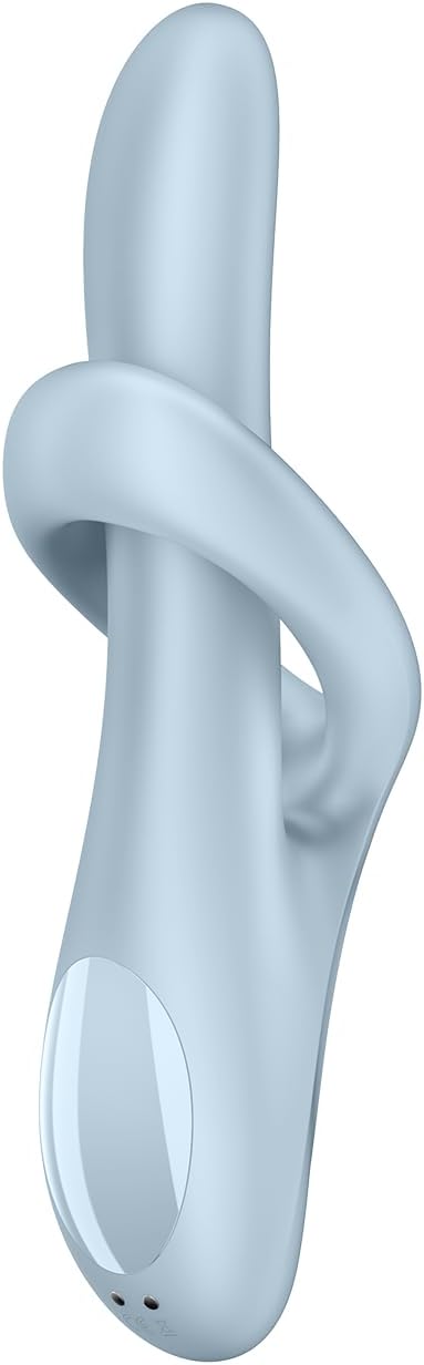 Satisfyer, Германия Вибратор-ротатор для зоны G с клиторальным стимулятором и с функцией нагрева Satisfyer Heat Flex 4 голубой
