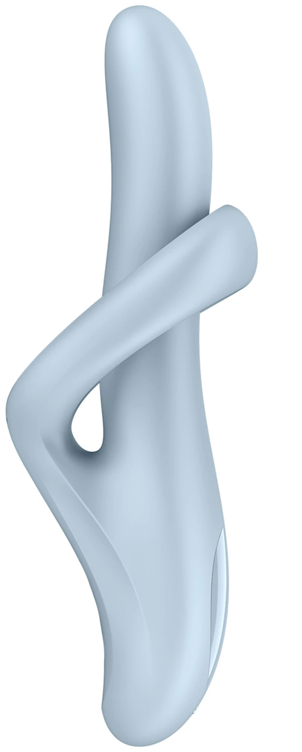 Satisfyer, Германия Вибратор-ротатор для зоны G с клиторальным стимулятором и с функцией нагрева Satisfyer Heat Flex 4 голубой