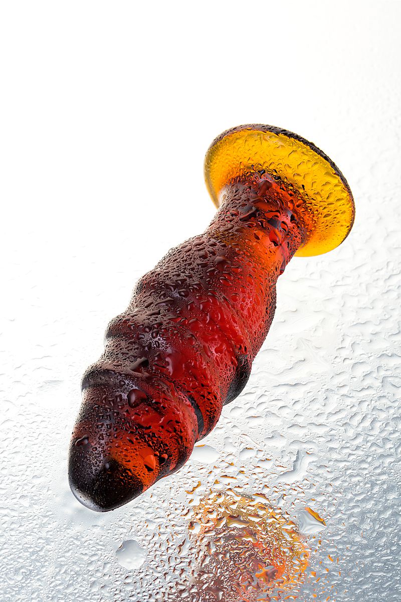Изображение Sexus Glass Анальная втулка Sexus Glass, стекло, коричневая, 12,5 см, Ø 4 см