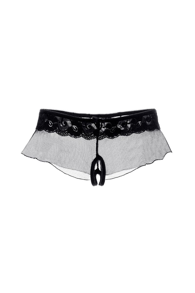 Erolanta Lingerie Эротические трусики-юбочка Erolanta Julia черные (42-44) в пакете