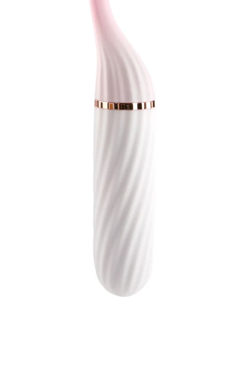 Вибратор с вакуумным стимулятором OTOUCH Lollipop Dual Stimulation, силикон, бело-розовый, 20 см — купить в Минске Фото Вибратор с вакуумным стимулятором OTOUCH Lollipop Dual Stimulation, силикон, бело-розовый, 20 см