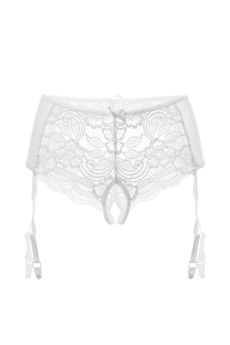 Erolanta Lingerie Эротические трусики-пояс Erolanta Sheila, белый (42-44) в пакете