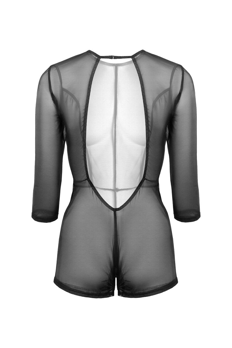 Фото Waname Apparel Эротический комбинезон Waname Preciosity с рукавами ¾ черный (42-44) в пакете