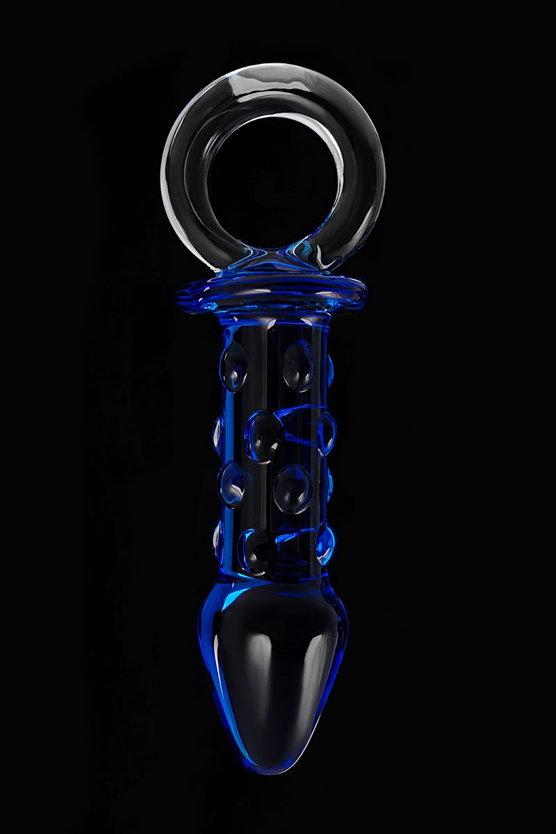 Изображение Sexus Glass Анальная втулка Sexus Glass, стекло, синяя, 16 см, Ø 3,5 см