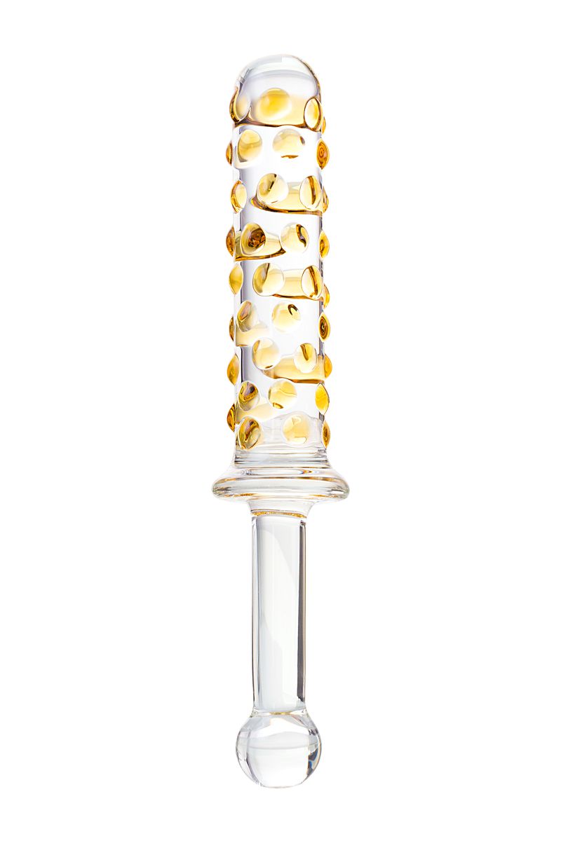 Фото Sexus Glass Двусторонний фаллоимитатор Sexus Glass, стекло, прозрачный, 25 см