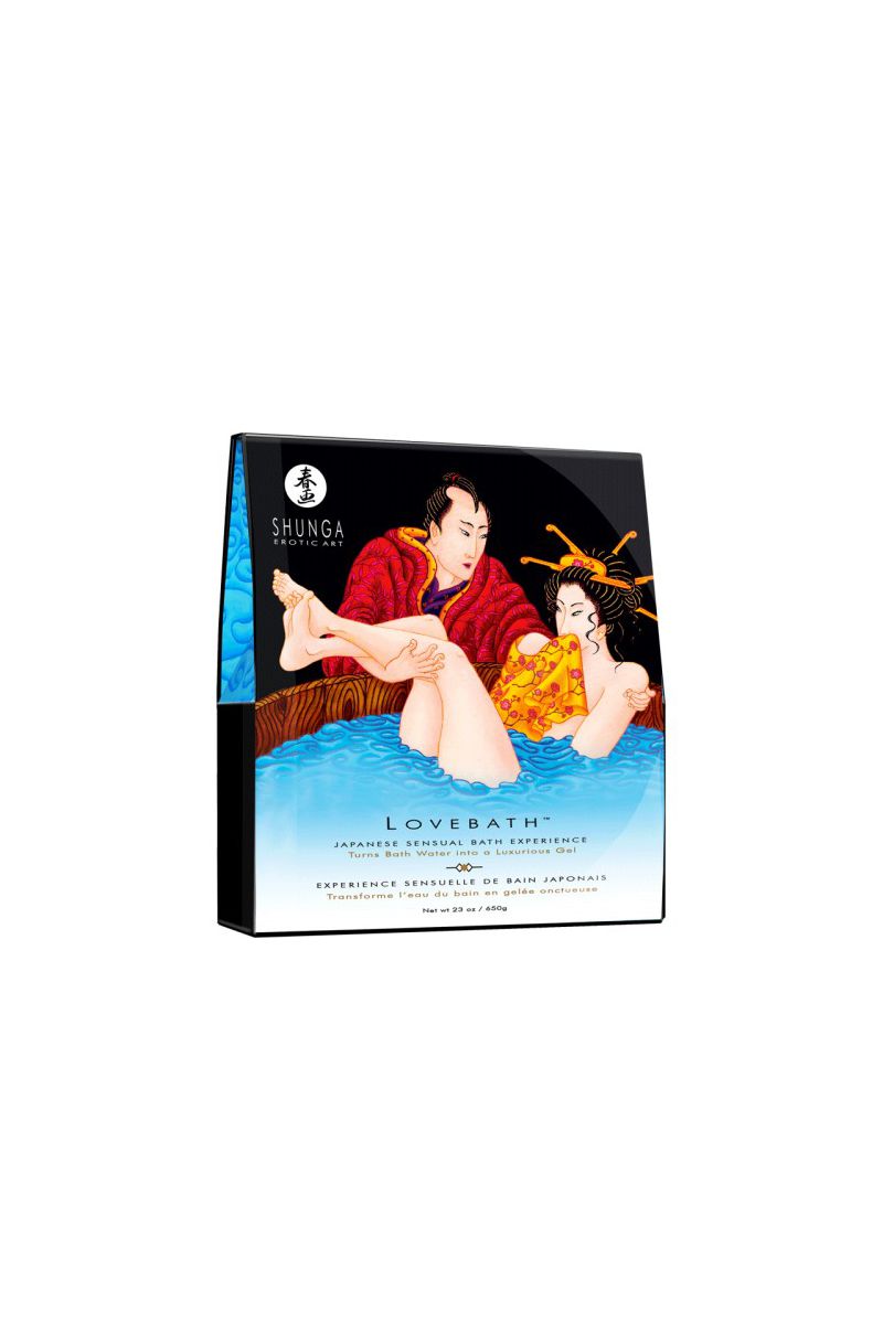 Изображение Shunga, Канада Порошок для принятия ванны Shunga серии LOVEBATH «Океанское искушение», голубой, 650 гр