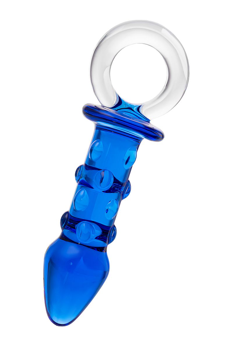 Изображение Sexus Glass Анальная втулка Sexus Glass, стекло, синяя, 16 см, Ø 3,5 см