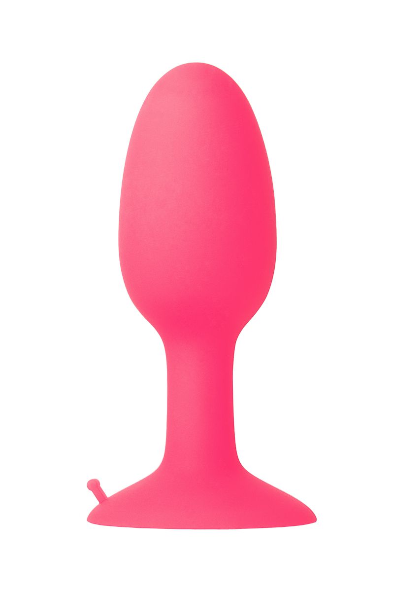 Изображение POPO Pleasure by TOYFA Анальная втулка POPO Pleasure by TOYFA, со стальным шариком внутри, силикон, розовый, 10,5 см