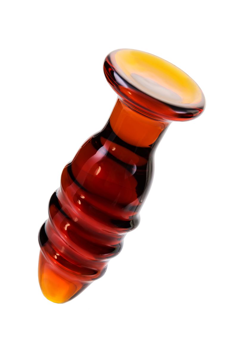 Изображение Sexus Glass Анальная втулка Sexus Glass, стекло, коричневая, 12,5 см, Ø 4 см