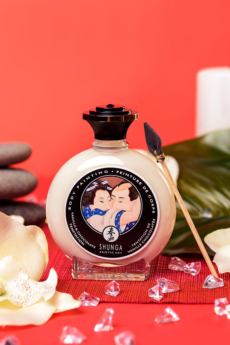 Изображение Shunga, Канада Декоративная крем-краска для тела Shunga «Ванильно-шоколадное искушение» (Vanilla&Chocolate), 100 мл