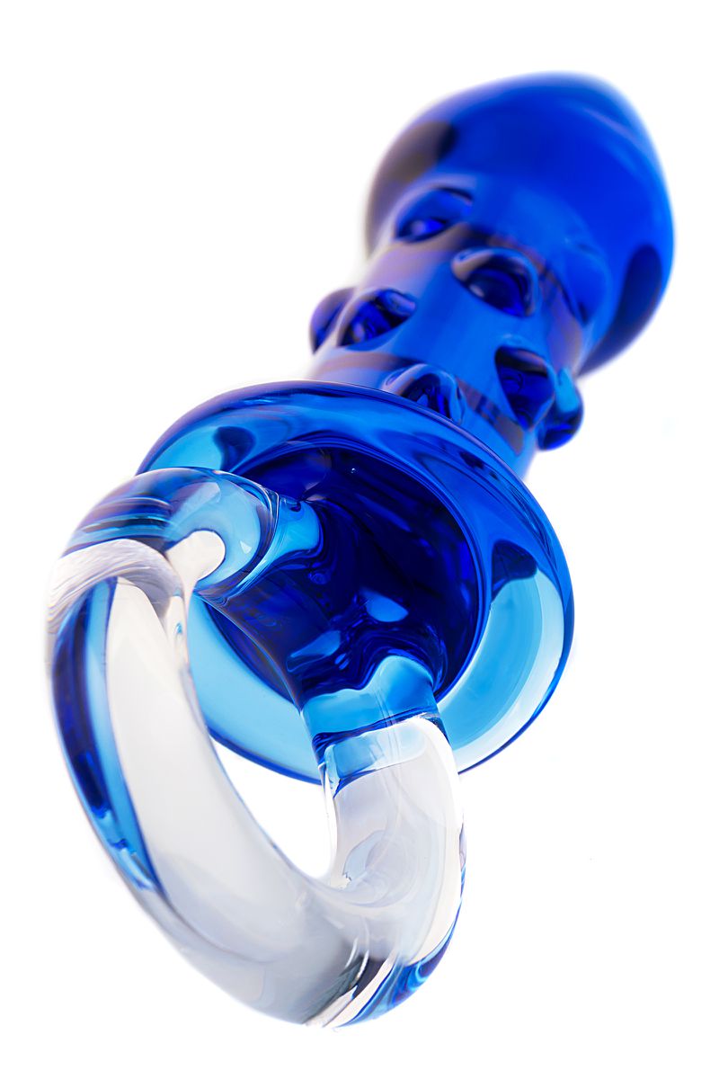 Изображение Sexus Glass Анальная втулка Sexus Glass, стекло, синяя, 16 см, Ø 3,5 см