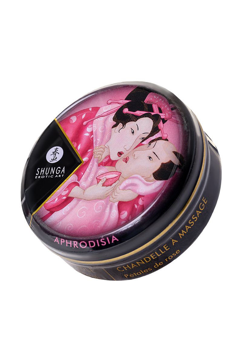 Фото Shunga, Канада Массажное аромамасло в виде свечи Shunga «Афродизия. Лепестки роз» (Aphrodisia. Rose Petals), 30 м