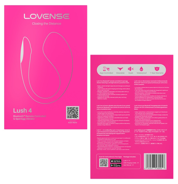 Lovense, США Lovense Lush 4.0 инновационный смарт-вибростимулятор с LED-подсветкой Lovense, США Lovense Lush 4.0 инновационный смарт-вибростимулятор с LED-подсветкой