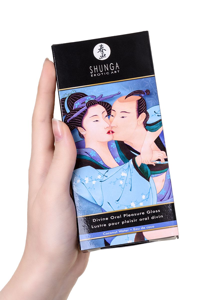 Изображение Shunga, Канада Блеск для губ Shunga «Божественное удовольствие», кокос, 10 мл.