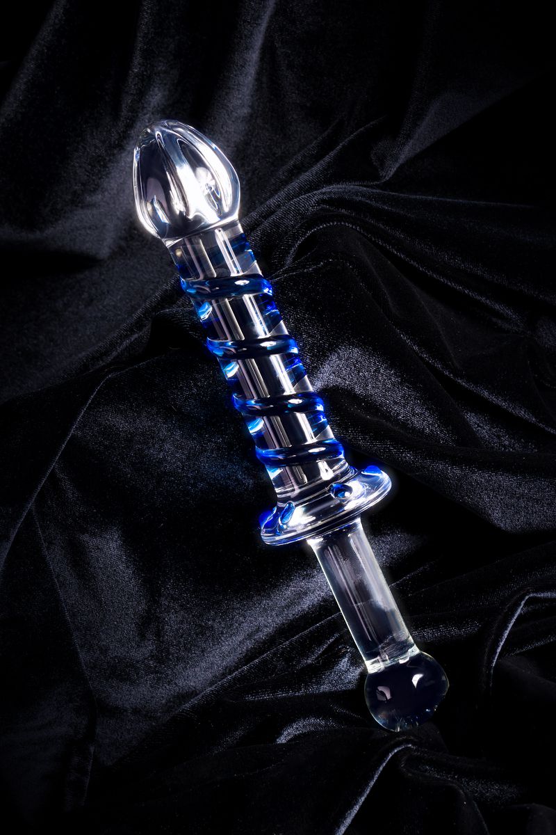 Фото Sexus Glass Двусторонний фаллоимитатор Sexus Glass, стекло, прозрачный, 22,5 см