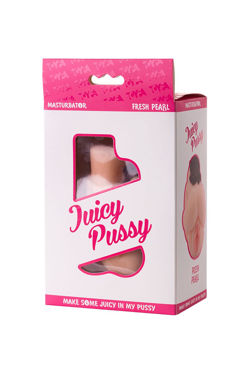 Изображение Juicy Pussy by TOYFA Мастурбатор реалистичный Juicy Pussy by TOYFA Fresh Pearl, вагина, TPR, телесный, 13 см