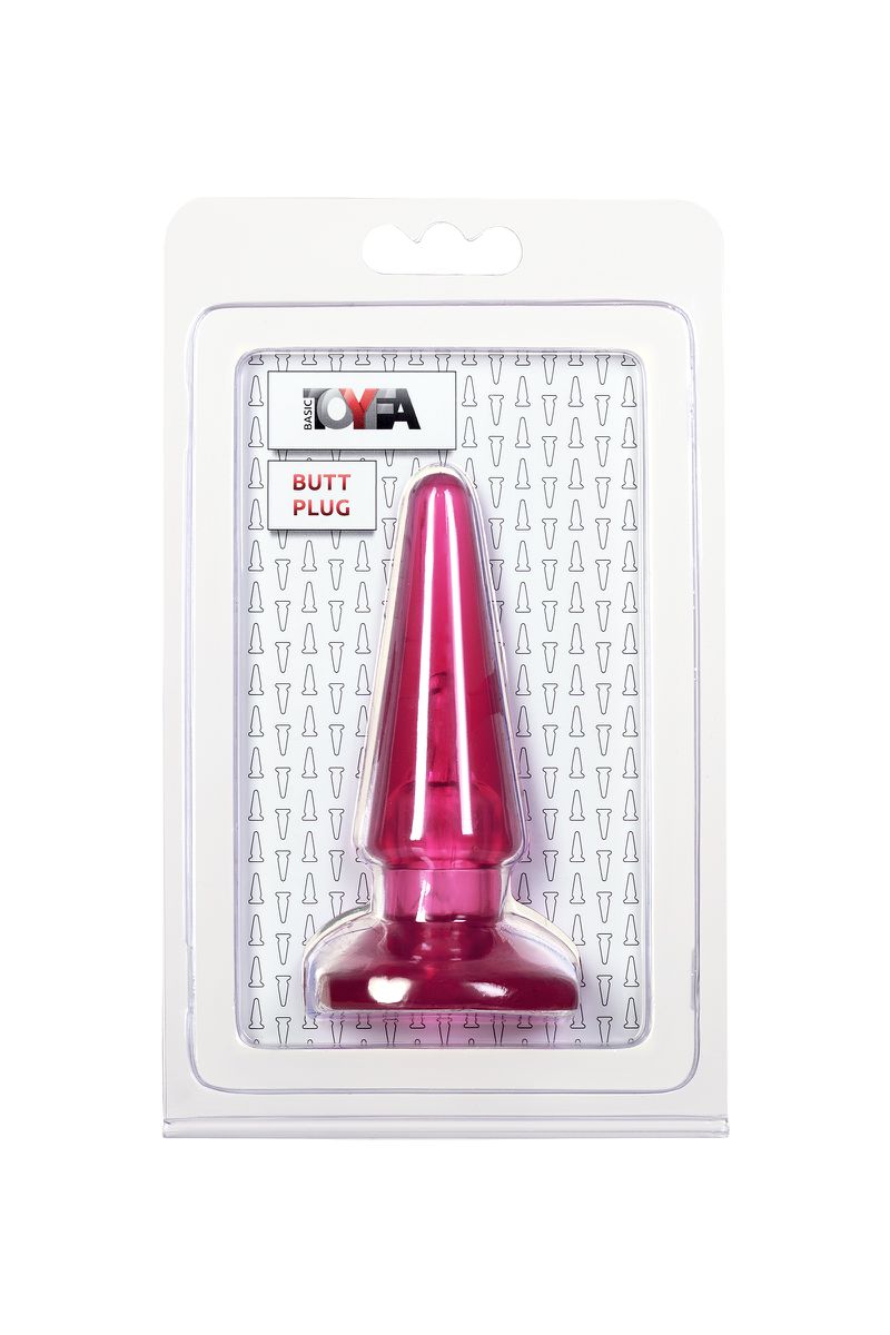 Фото TOYFA Basic Анальная втулка TOYFA Basic, PVC, розовый, 9,5 см