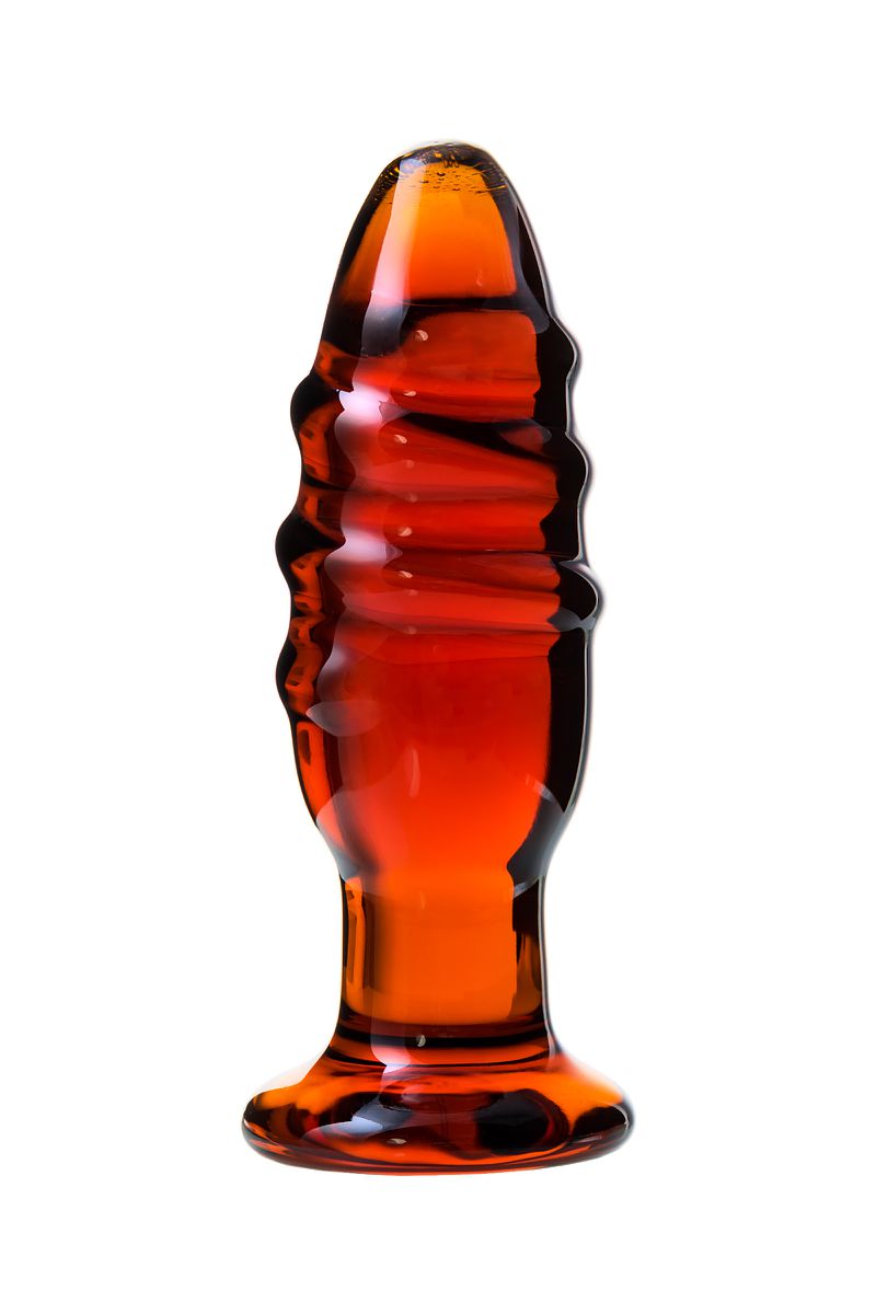 Изображение Sexus Glass Анальная втулка Sexus Glass, стекло, коричневая, 12,5 см, Ø 4 см