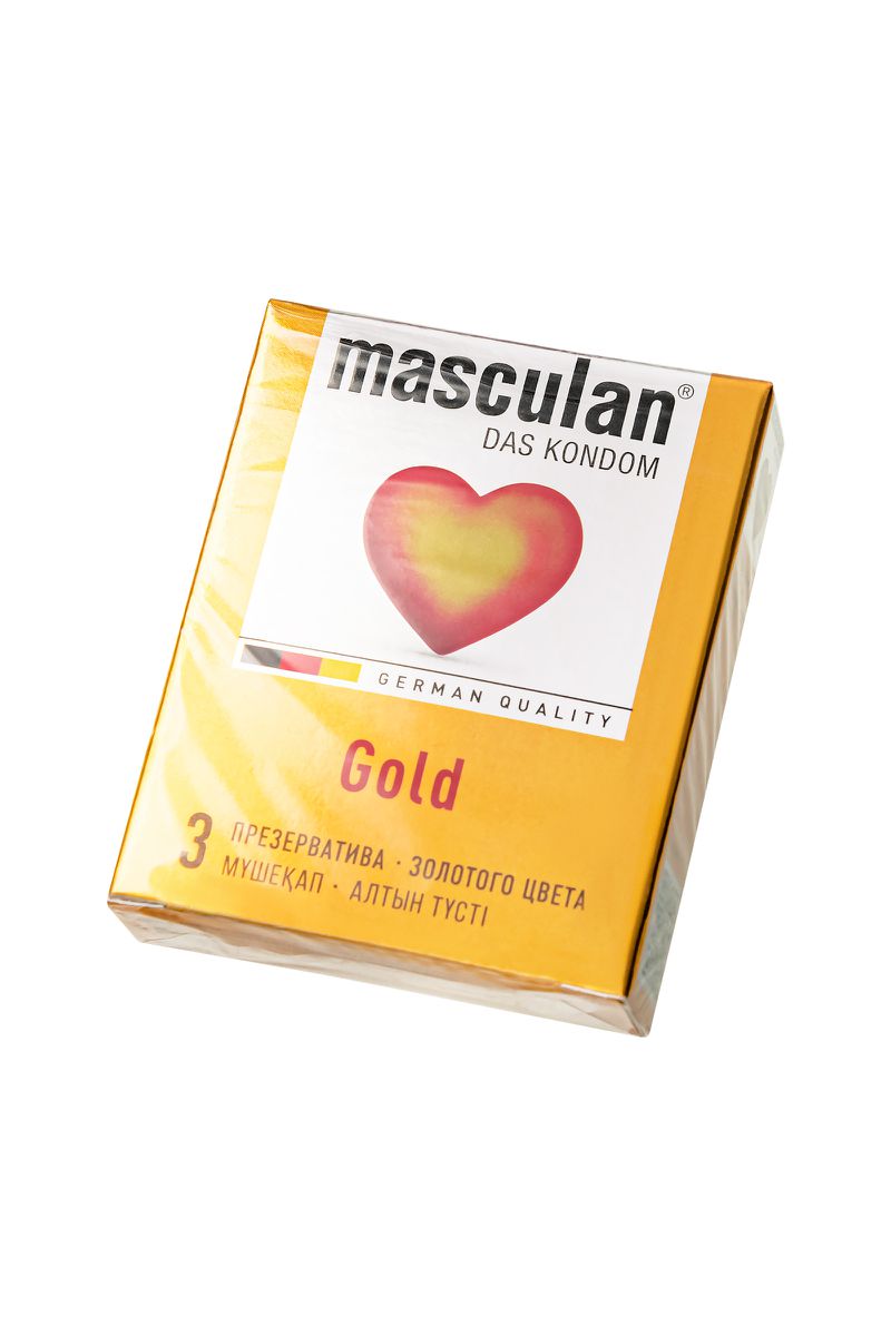 Изображение Masculan Презервативы Masculan 5 Ultra , 3шт Золотого цвета (Аромат ваниль)