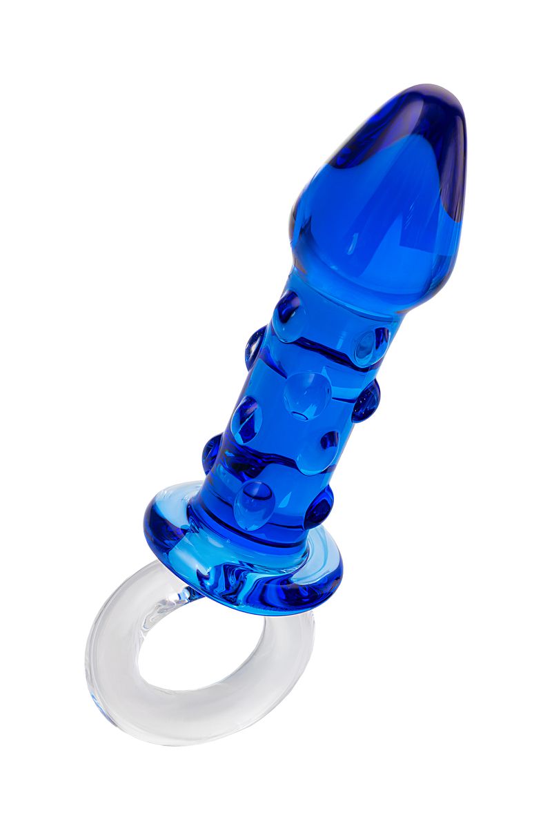 Изображение Sexus Glass Анальная втулка Sexus Glass, стекло, синяя, 16 см, Ø 3,5 см