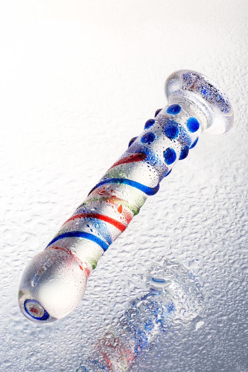 Фото Sexus Glass Нереалистичный фаллоимитатор Sexus Glass, стекло, прозрачный, 18 см