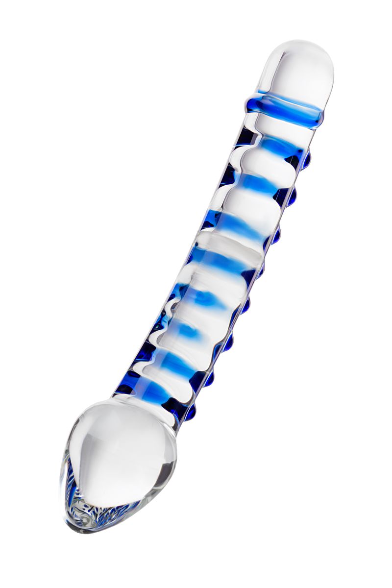 Фото Sexus Glass Двусторонний фаллоимитатор Sexus Glass, стекло, прозрачный, 20 см