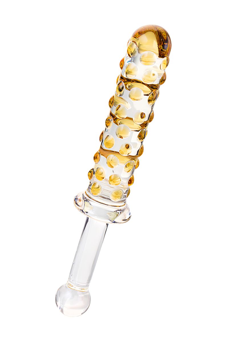 Фото Sexus Glass Двусторонний фаллоимитатор Sexus Glass, стекло, прозрачный, 25 см