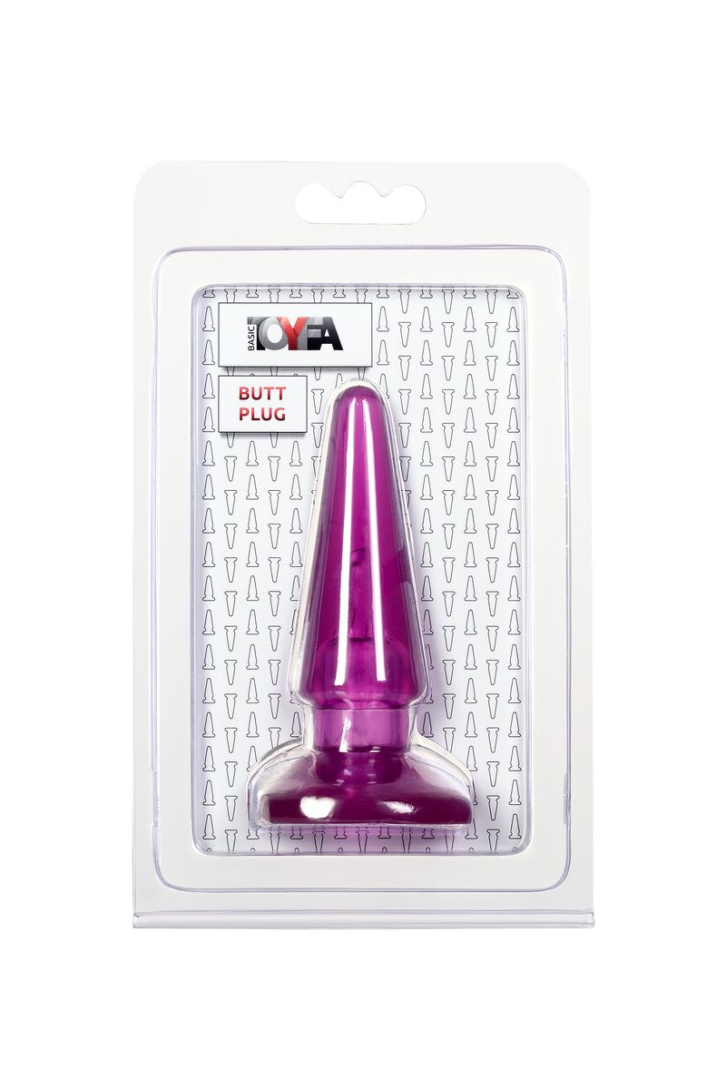 Изображение TOYFA Basic Анальная втулка TOYFA Basic, PVC, фиолетовый, 9,5 см