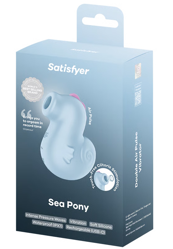 Вакуумно-волновой стимулятор клитора с вибрацией Satisfyer Sea Pony Вакуумно-волновой стимулятор клитора с вибрацией Satisfyer Sea Pony
