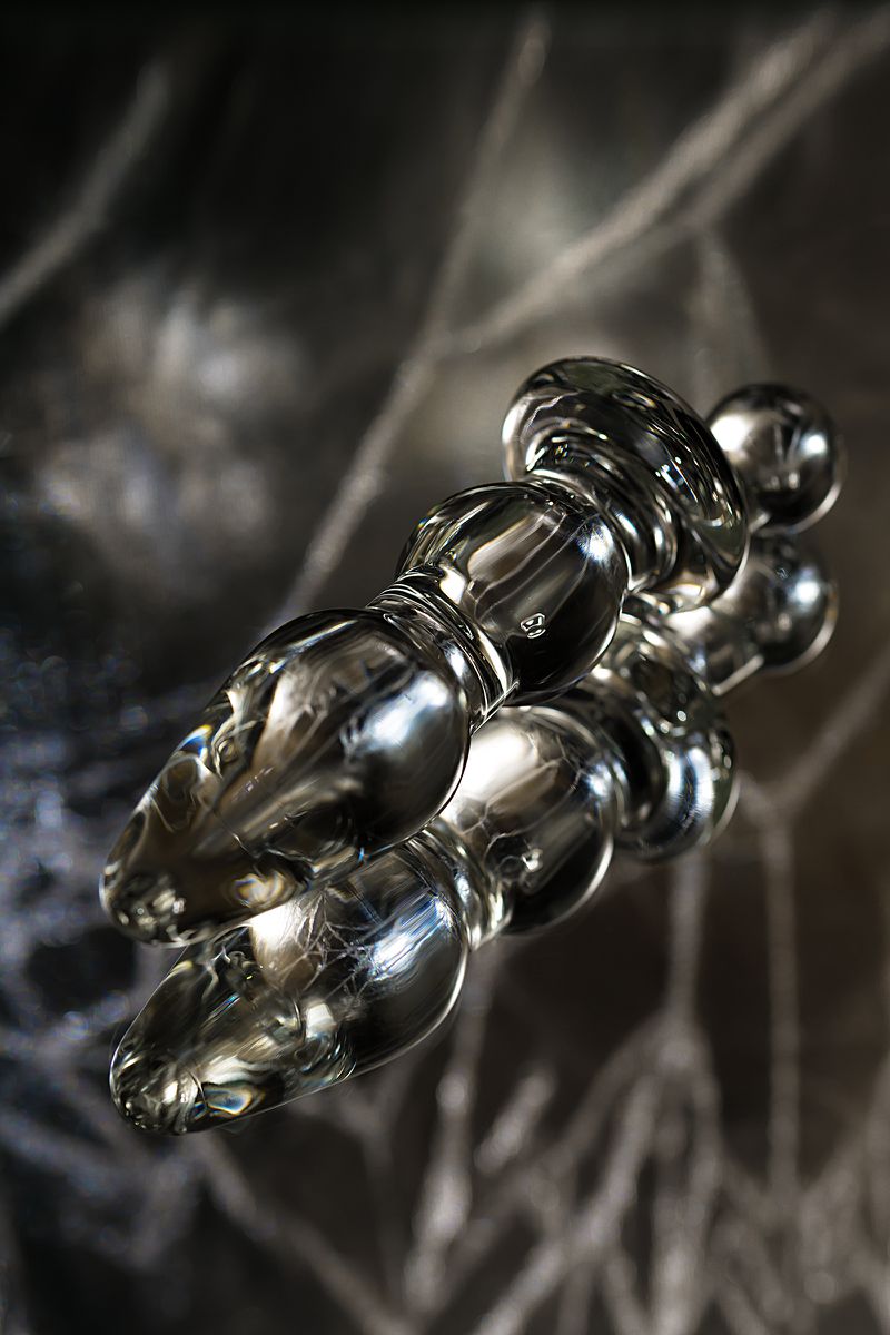 Фото Sexus Glass Анальная втулка Sexus Glass, стекло, прозрачная, 17 см, Ø 3,5 см