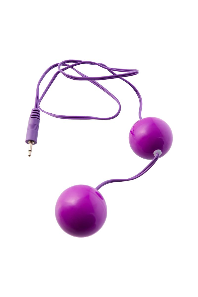 Изображение TOYFA Basic Вагинальные шарики с вибрацией TOYFA Basic, ABS пластик, фиолетовый, 12,2 см
