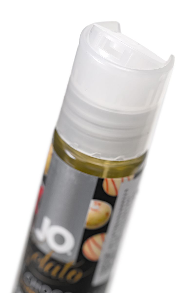 Изображение System JO, США Съедобный лубрикант JO Gelato White Chocolate Raspberry Truffle, белый шоколад и малина, 30 мл