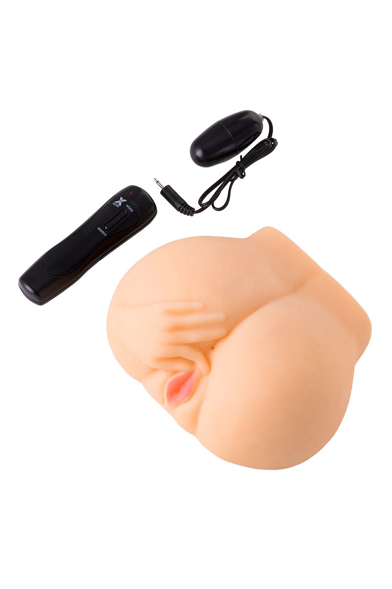 Фото Juicy Pussy by TOYFA Мастурбатор реалистичный Juicy Pussy by TOYFA Chantal с вибрацией, вагина и анус, TPR, телесный