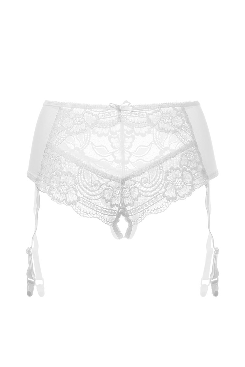 Erolanta Lingerie Эротические трусики-пояс Erolanta Sheila, белый (42-44) в пакете