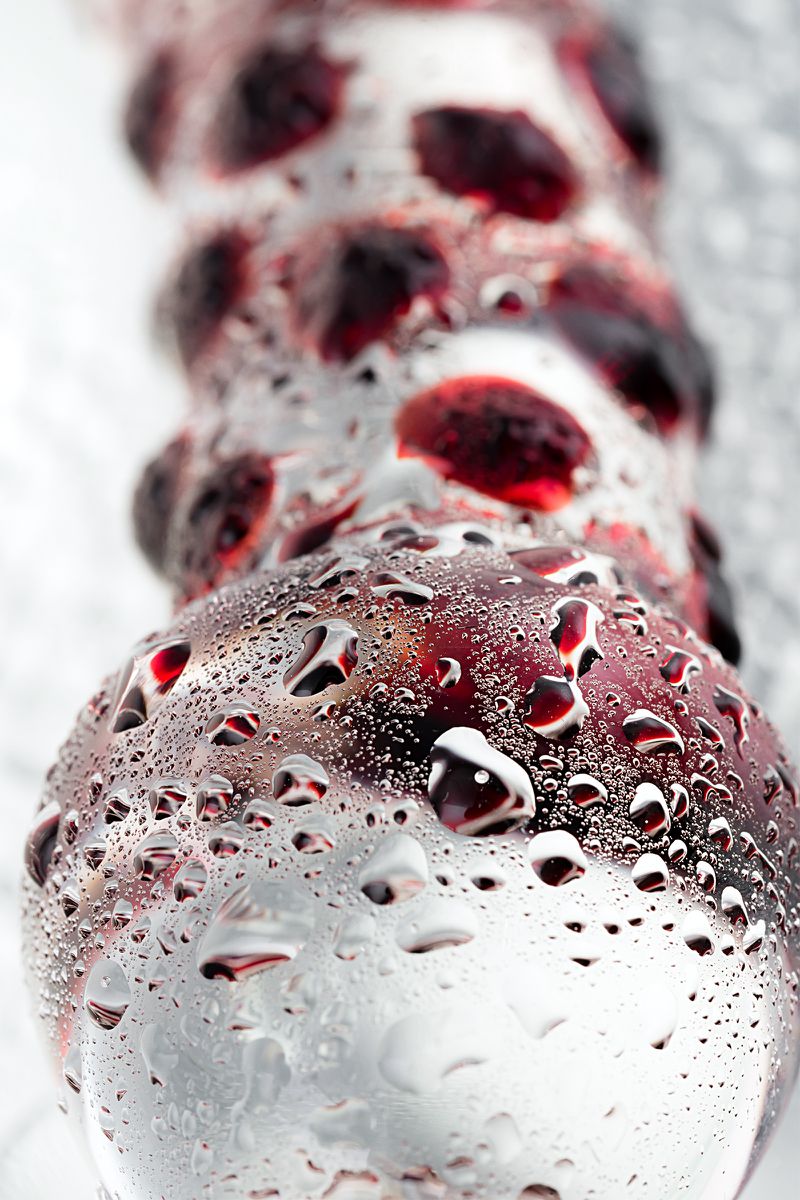 Фото Sexus Glass Двусторонний фаллоимитатор Sexus Glass, стекло, прозрачный, 21 см
