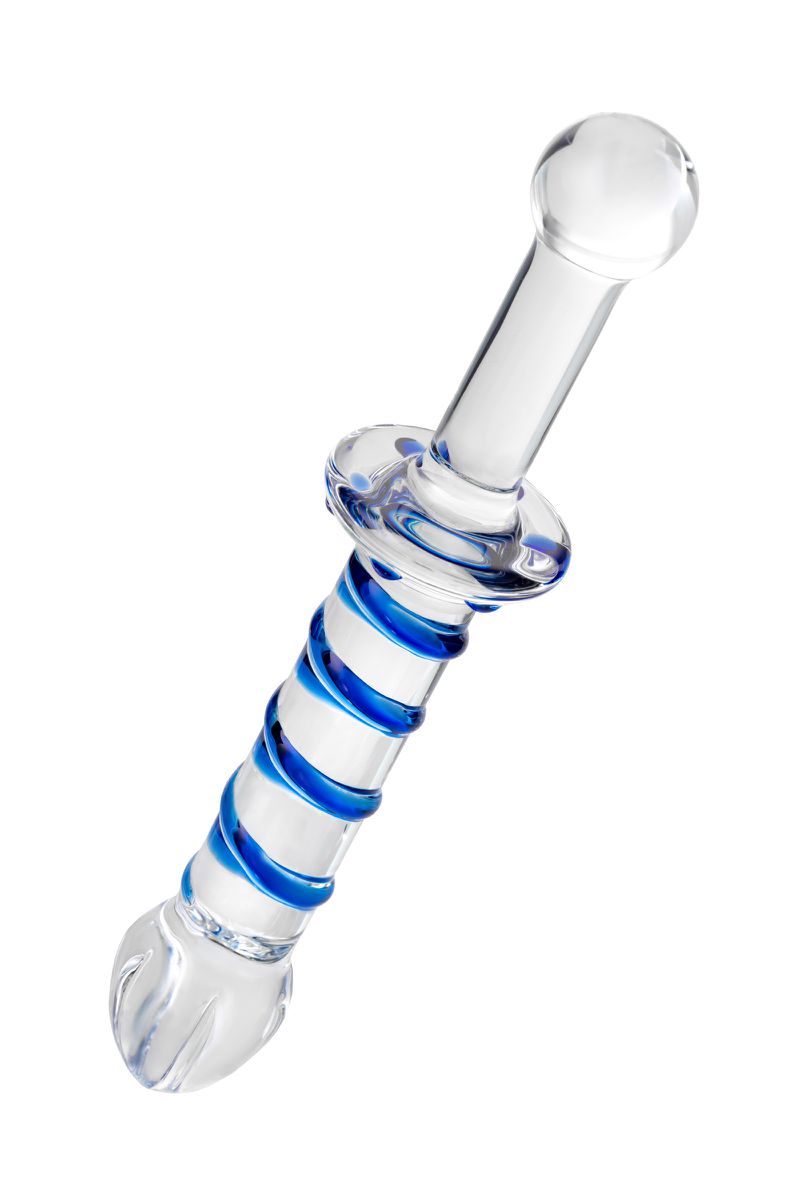 Фото Sexus Glass Двусторонний фаллоимитатор Sexus Glass, стекло, прозрачный, 22,5 см
