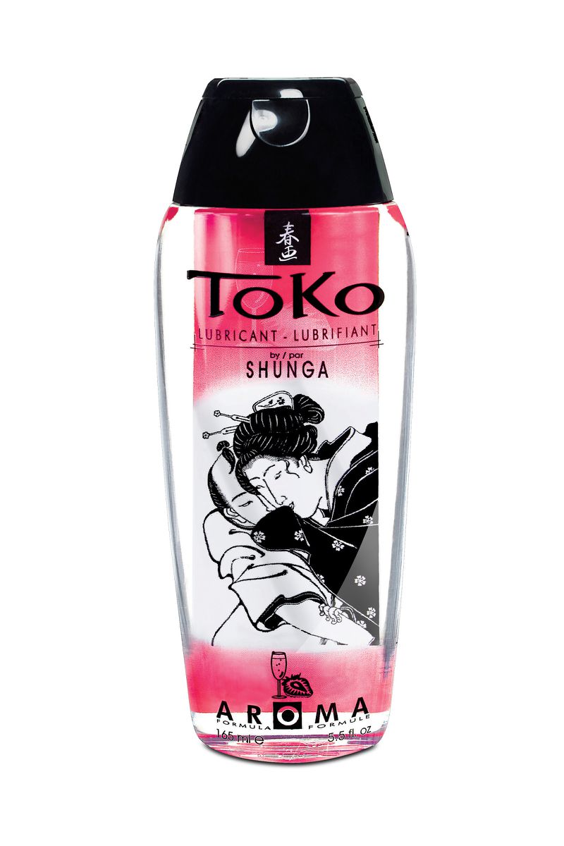 Фото Shunga, Канада Лубрикант Shunga Toko Aroma на водной основе, клубника и шампанское, 165 мл