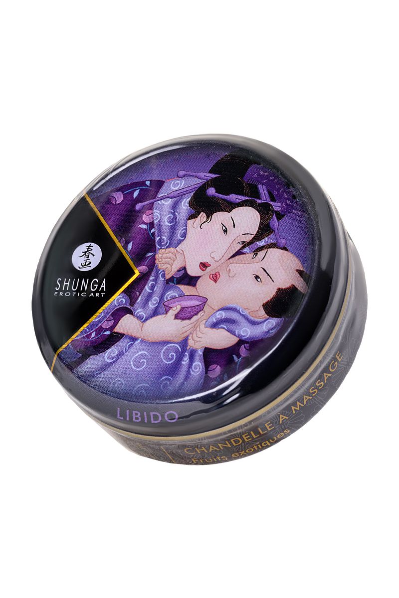 Изображение Shunga, Канада Массажное аромамасло в виде свечи Shunga «Инстинкт влечения.Экзотические фрукты»(Libido.Exotic), 30м