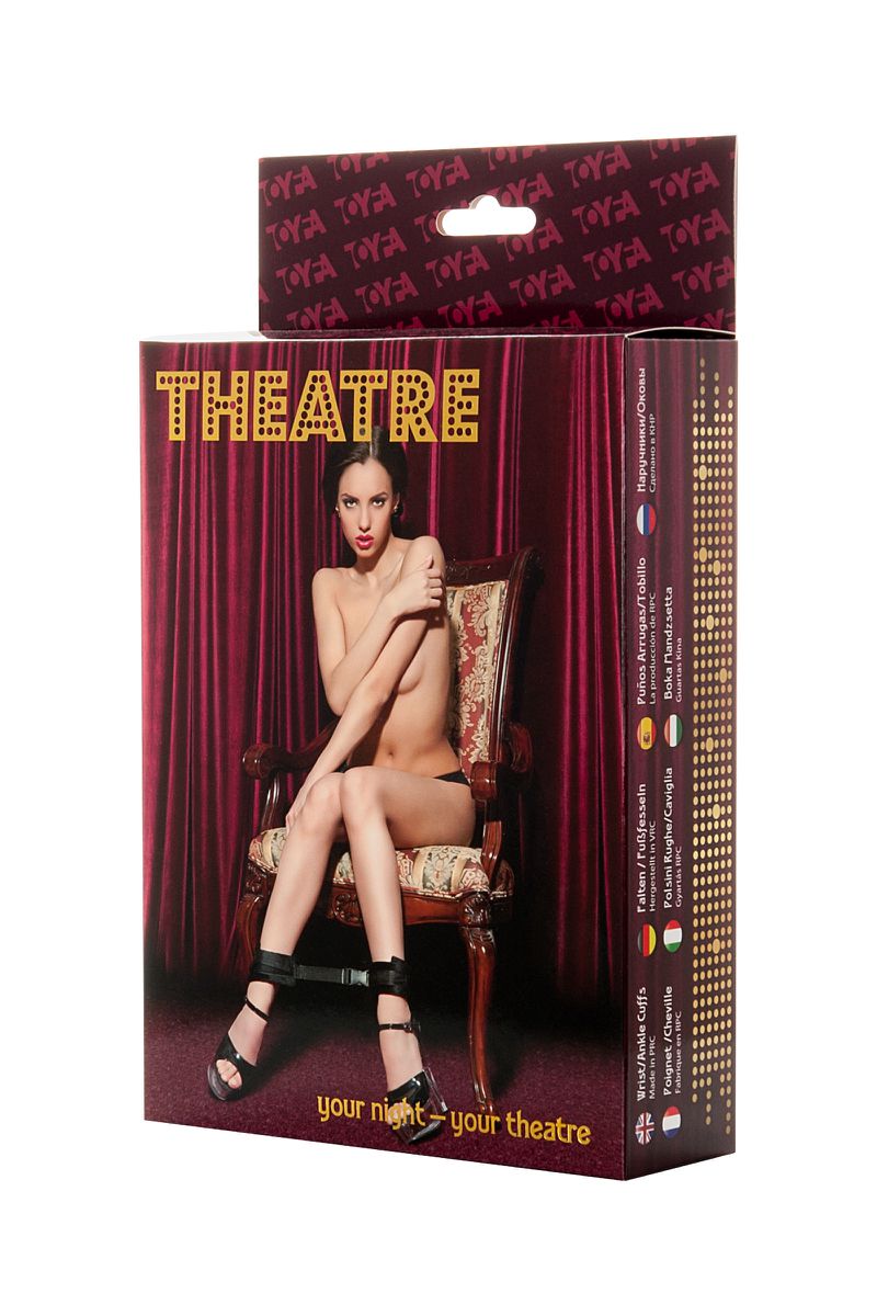 Изображение Theatre by TOYFA Наручники-оковы TOYFA Theatre, текстиль, чёрный