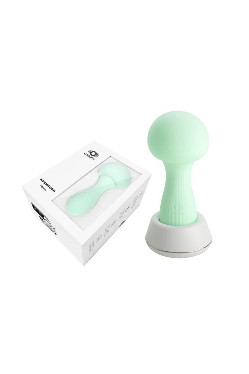 Otouch, Китай Мини-вибратор OTOUCH MUSHROOM с технологией PDS, силикон, зелёный, 12 см — купить в Минске Фото Otouch, Китай Мини-вибратор OTOUCH MUSHROOM с технологией PDS, силикон, зелёный, 12 см
