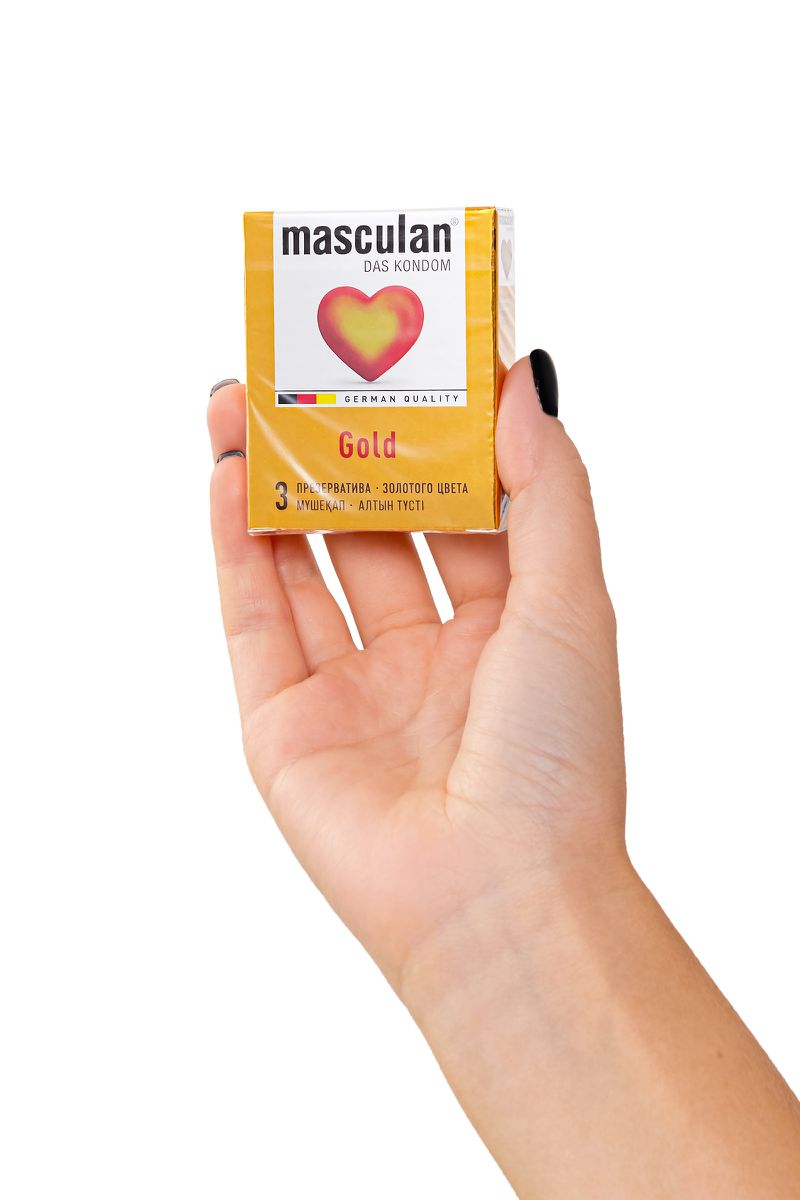 Изображение Masculan Презервативы Masculan 5 Ultra , 3шт Золотого цвета (Аромат ваниль)