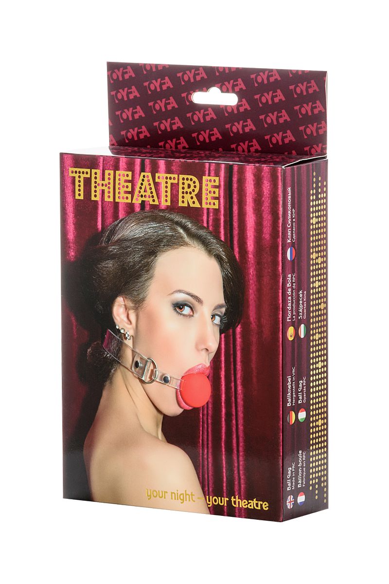 Изображение Theatre by TOYFA Кляп-шар TOYFA Theatre, силикон, красный